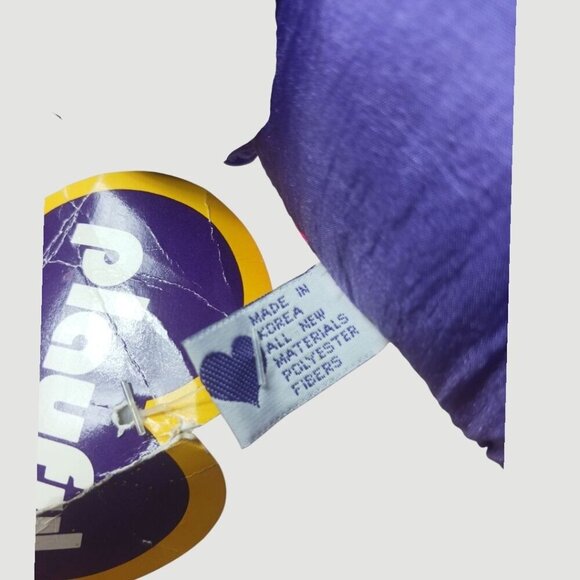 Playful pals Vtg Dragon Rare 80's Plush Toy With Wings purple & pink - Picture 3 of 9